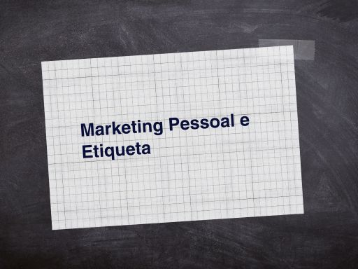 Marketing Pessoal e Etiqueta - IES