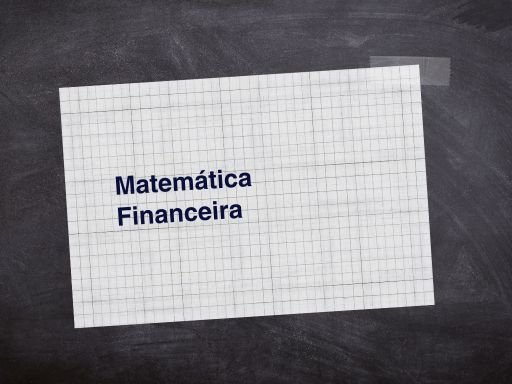 Matemática Financeira -
